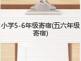 小学5-6年级寄宿(五六年级寄宿)