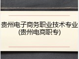 贵州电子商务职业技术专业(贵州电商职专)