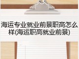 海运专业就业前景职高怎么样(海运职高就业前景)