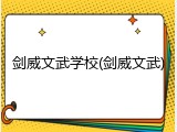 剑威文武学校(剑威文武)