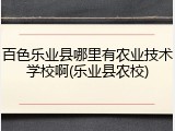 百色乐业县哪里有农业技术学校啊(乐业县农校)