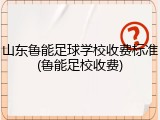 山东鲁能足球学校收费标准(鲁能足校收费)