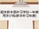 韶关新丰县补习学校一年费用多少钱(新丰补习年费)