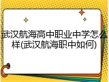 武汉航海高中职业中学怎么样(武汉航海职中如何)