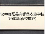 汉中略阳县有哪些农业学校好(略阳农校推荐)