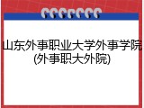山东外事职业大学外事学院(外事职大外院)