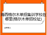 海西格尔木单招集训学校在哪里(格尔木单招校址)