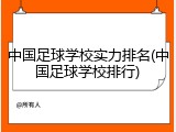 中国足球学校实力排名(中国足球学校排行)