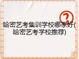 哈密艺考集训学校哪家好(哈密艺考学校推荐)