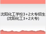 沈阳化工学校3+2大专招生(沈阳化工3+2大专)