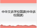 中华文武学校国旗(中华武校国旗)