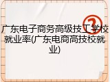 广东电子商务高级技工学校就业率(广东电商高技校就业)