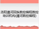 洛阳瀍河回族数控编程数控培训机构(瀍河数控编程)
