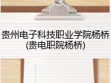贵州电子科技职业学院杨桥(贵电职院杨桥)
