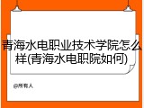 青海水电职业技术学院怎么样(青海水电职院如何)