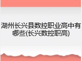 湖州长兴县数控职业高中有哪些(长兴数控职高)
