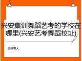 兴安集训舞蹈艺考的学校在哪里(兴安艺考舞蹈校址)