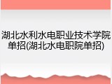 湖北水利水电职业技术学院单招(湖北水电职院单招)