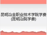 昆明冶金职业技术学院学费(昆明冶院学费)
