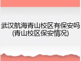 武汉航海青山校区有保安吗(青山校区保安情况)