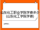 山东化工职业学院学费多少(山东化工学院学费)