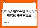 昆明冶金高等专科学校在昆明哪(昆明冶专位置)