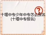 十堰中专少年中专怎么报名(十堰中专报名)
