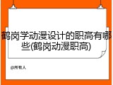 鹤岗学动漫设计的职高有哪些(鹤岗动漫职高)