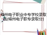福州电子职业中专学校录取线(福州电子职专录取分)