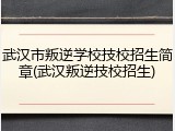 武汉市叛逆学校技校招生简章(武汉叛逆技校招生)