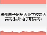 杭州电子信息职业学校是职高吗(杭州电子职高吗)