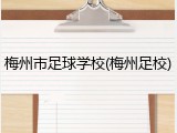 梅州市足球学校(梅州足校)