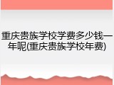 重庆贵族学校学费多少钱一年呢(重庆贵族学校年费)