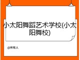 小太阳舞蹈艺术学校(小太阳舞校)
