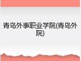 青岛外事职业学院(青岛外院)