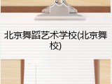 北京舞蹈艺术学校(北京舞校)