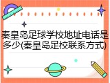 秦皇岛足球学校地址电话是多少(秦皇岛足校联系方式)