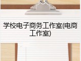 学校电子商务工作室(电商工作室)
