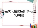 星光艺术舞蹈培训学校(星光舞校)