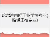 哈尔滨市轻工业学校专业(哈轻工校专业)