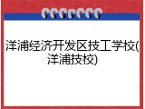 洋浦经济开发区技工学校(洋浦技校)