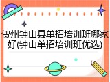 贺州钟山县单招培训班哪家好(钟山单招培训班优选)