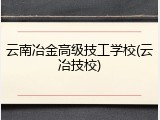 云南冶金高级技工学校(云冶技校)