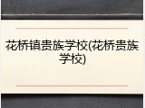 花桥镇贵族学校(花桥贵族学校)
