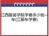 江西服装学院学费多少钱一年(江服年学费)