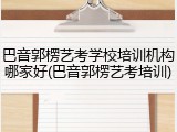 巴音郭楞艺考学校培训机构哪家好(巴音郭楞艺考培训)