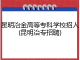 昆明冶金高等专科学校招人(昆明冶专招聘)