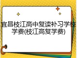 宜昌枝江高中复读补习学校学费(枝江高复学费)