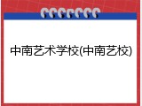 中南艺术学校(中南艺校)