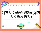 刘万友文武学校现状(刘万友文武校近况)